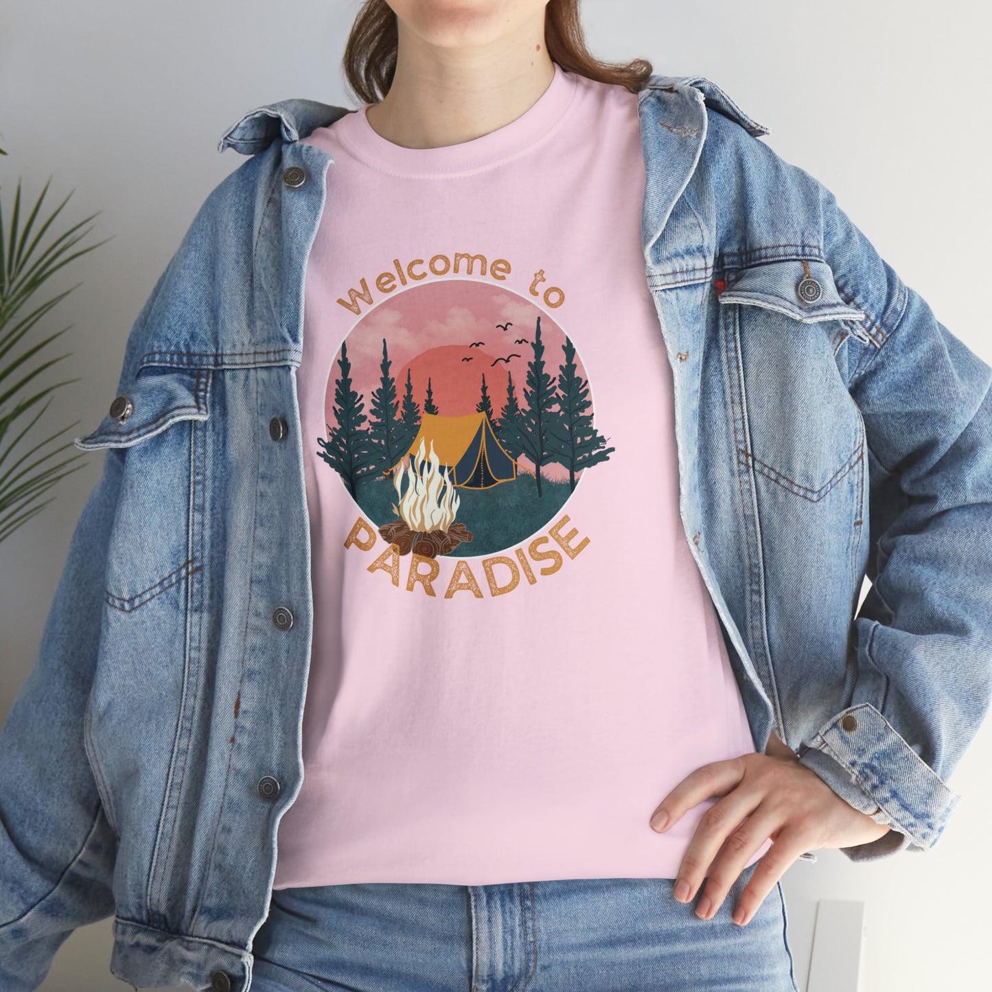 WELCOME TO PARADISE TEE-Unisex Heavy Cotton Tee