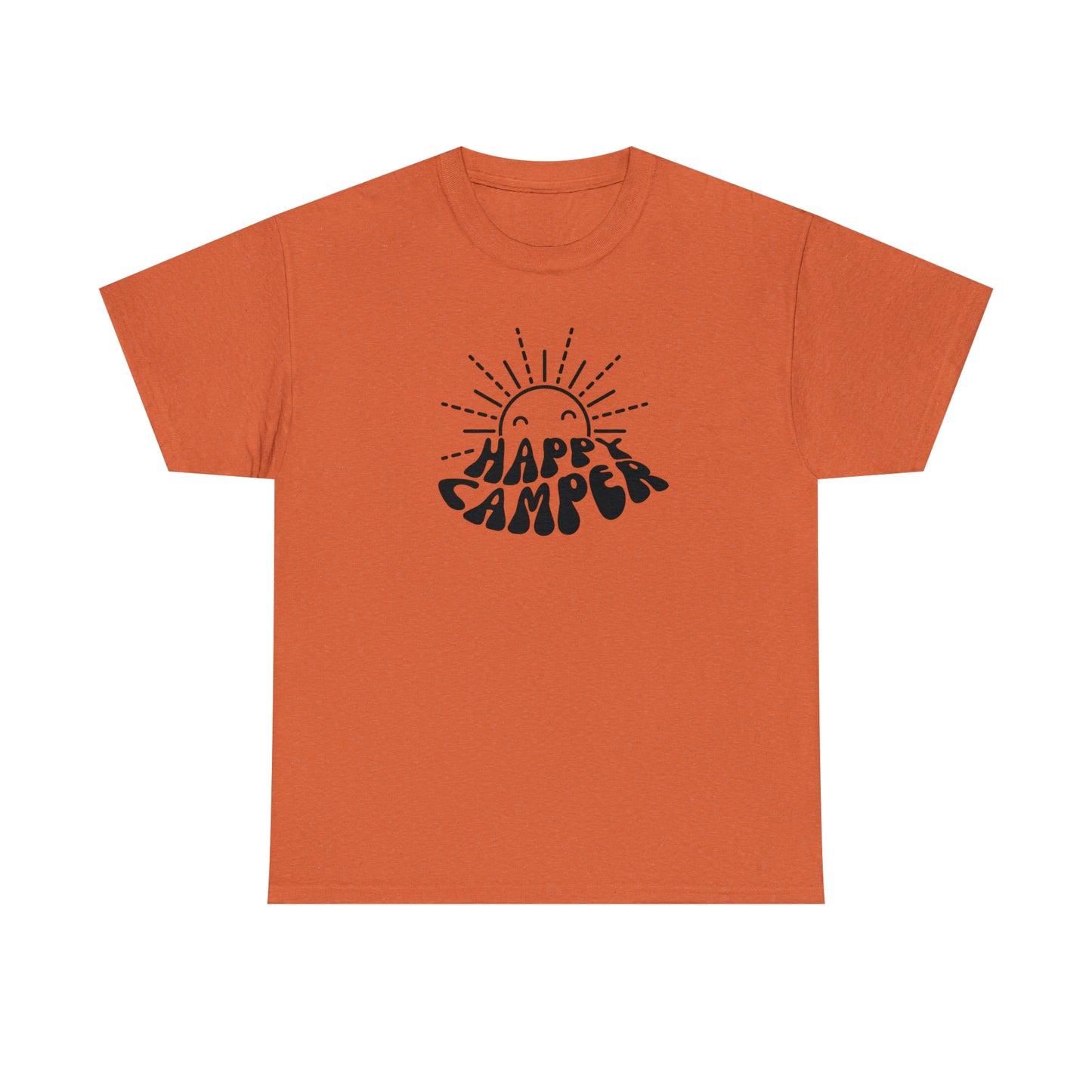 HAPPY CAMPER TEE-Unisex Heavy Cotton Tee