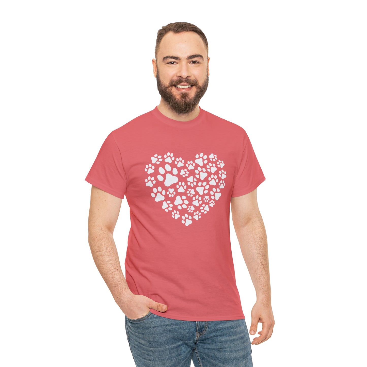 HEART OF PAWS-Unisex Heavy Cotton Tee