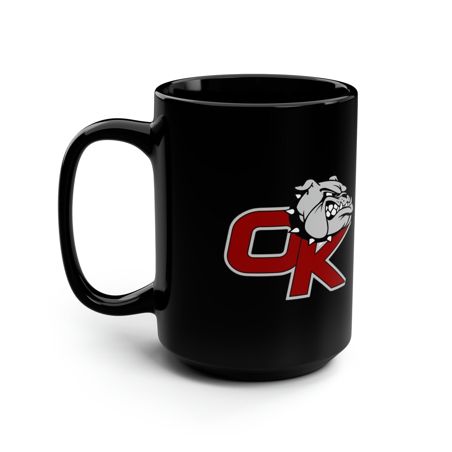 OK BULLDOGS-Black Mug, 15oz