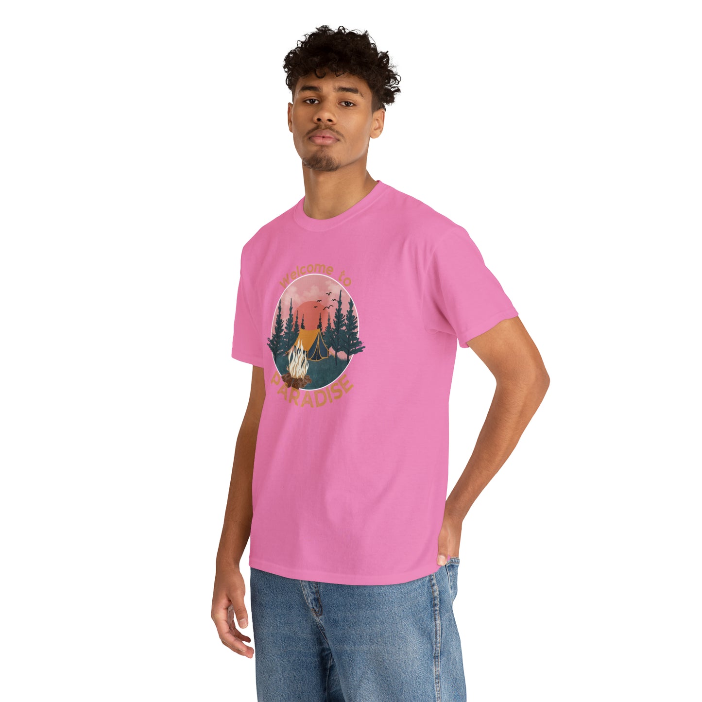 WELCOME TO PARADISE TEE-Unisex Heavy Cotton Tee