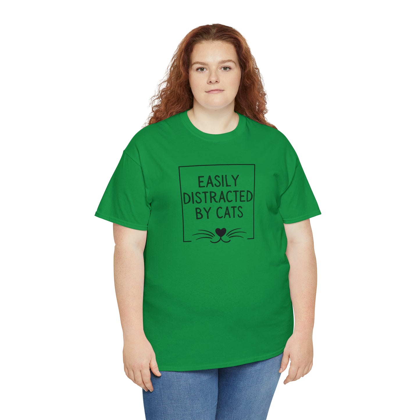 DISTRACTED BY CATS TEE-ALL PROCEEDS DONATED TO ANIMAL RESCUE!