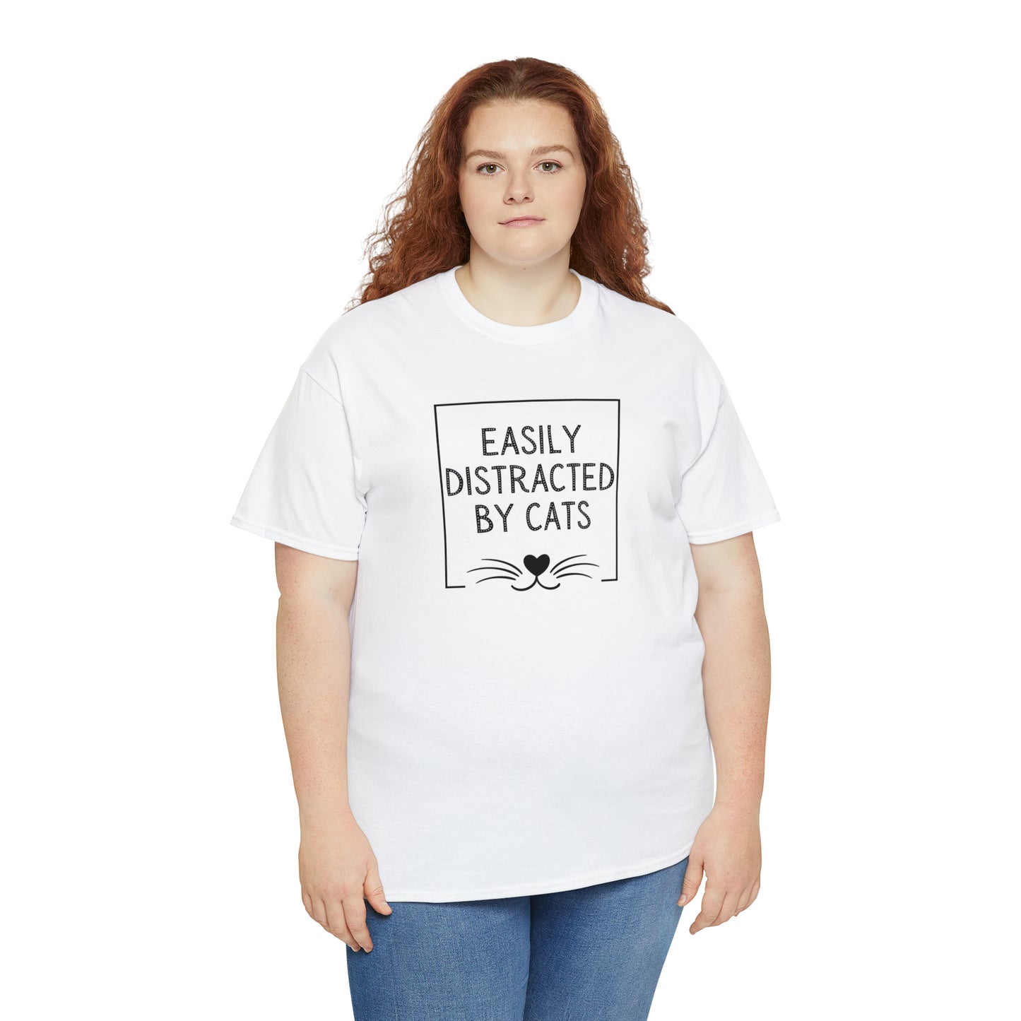 DISTRACTED BY CATS TEE-ALL PROCEEDS DONATED TO ANIMAL RESCUE!