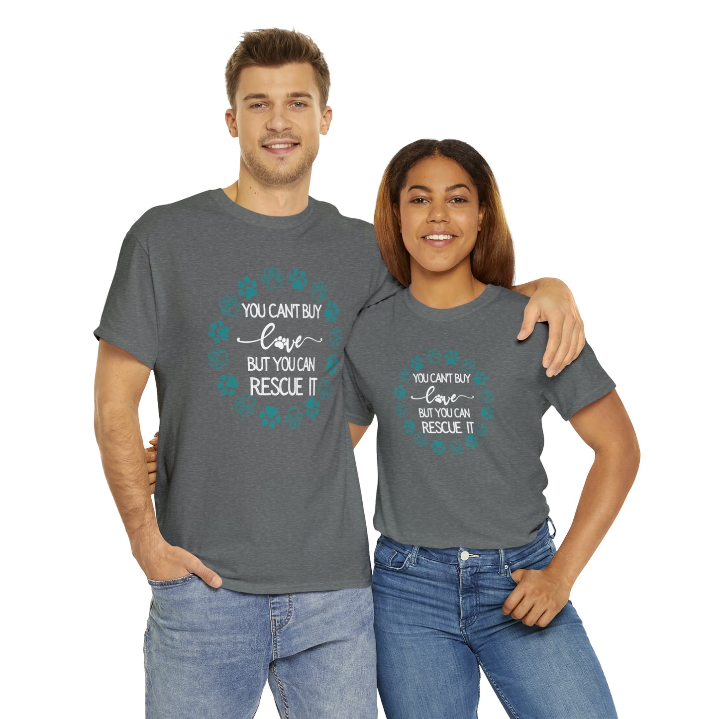 RESCUE LOVE TEE--ALL PROCEEDS DONATED TO ANIMAL RESCUE!