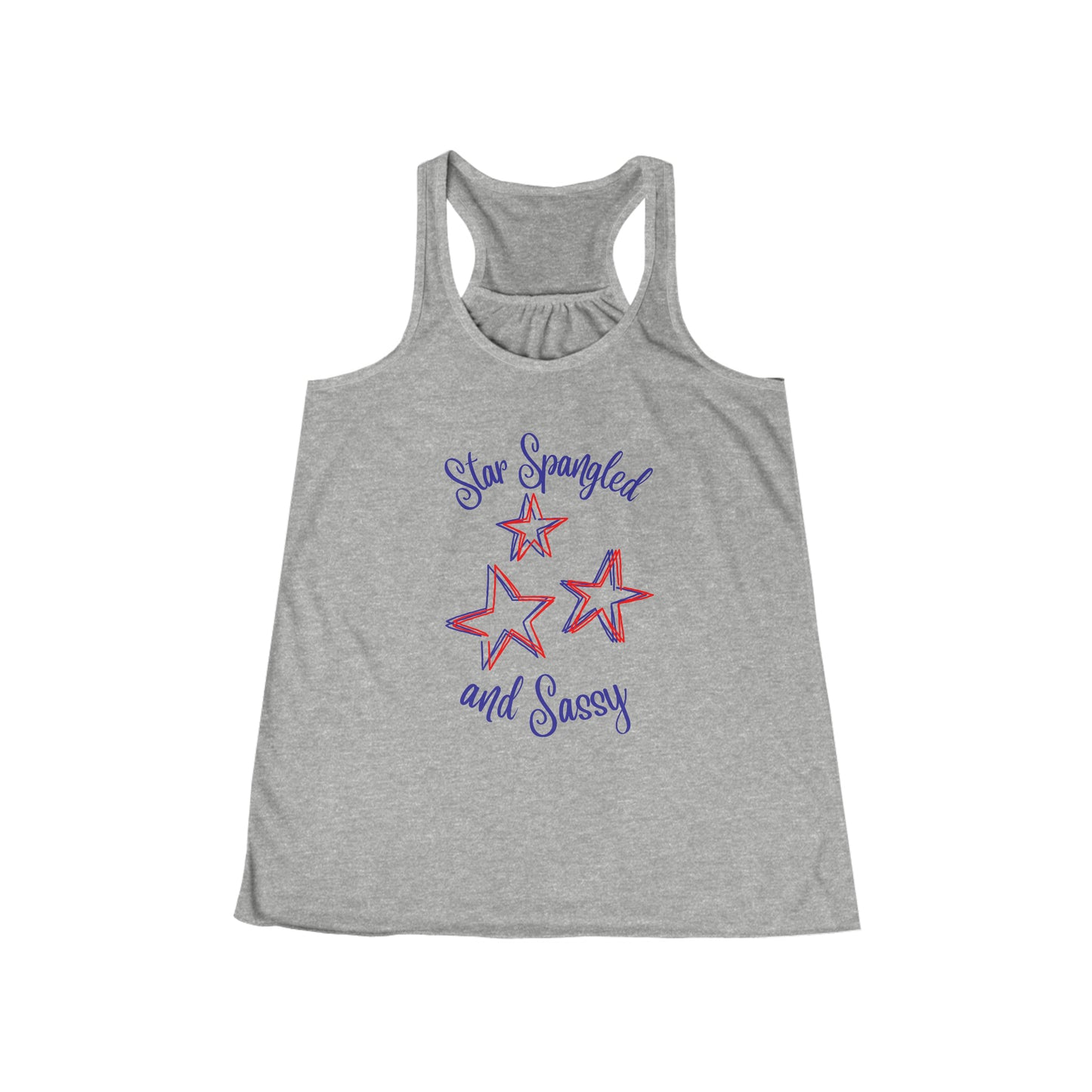 STAR SPANGLED-Women's Flowy Racerback Tank