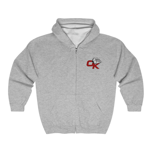 OK BULLDOGS-Unisex Full Zip Hoodie