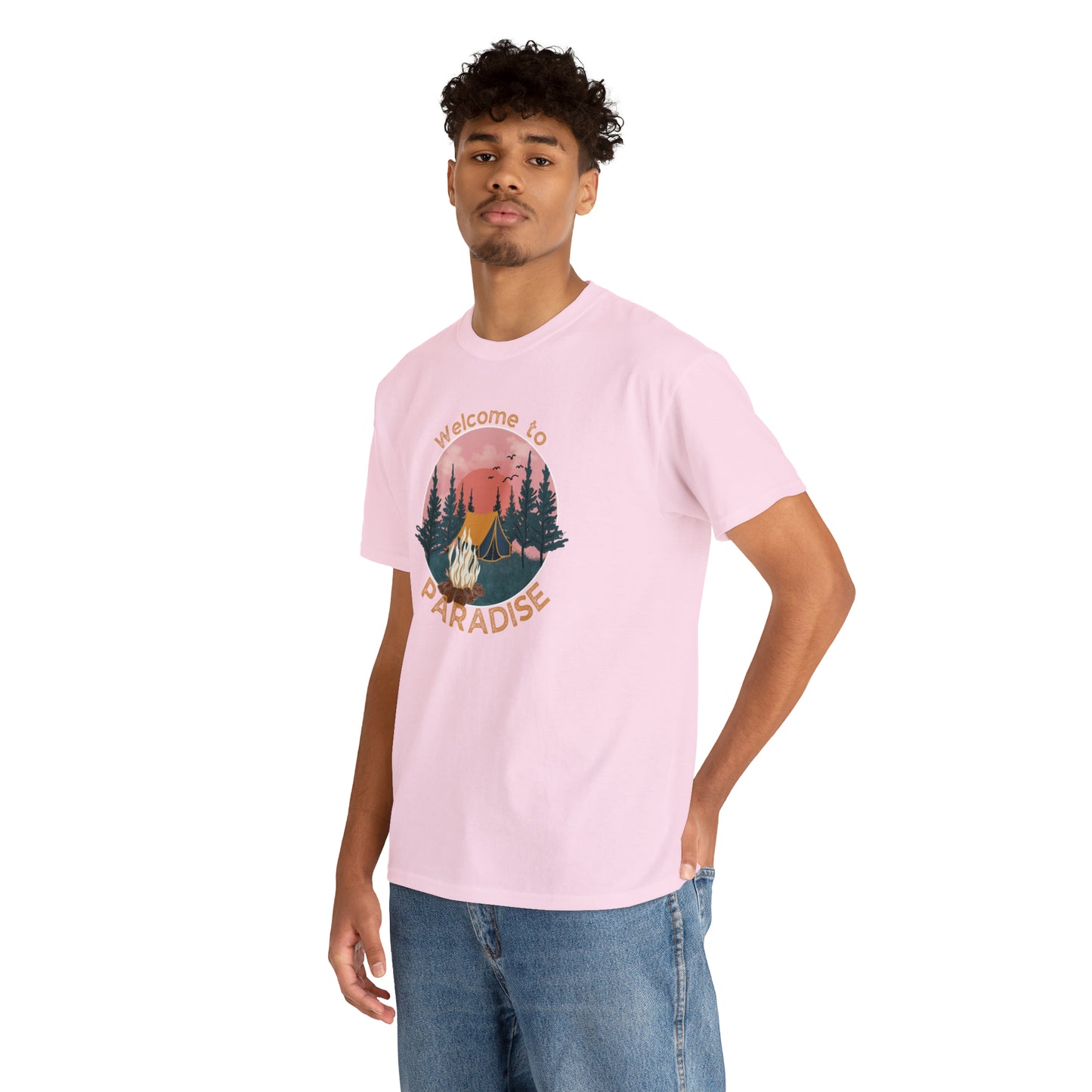 WELCOME TO PARADISE TEE-Unisex Heavy Cotton Tee