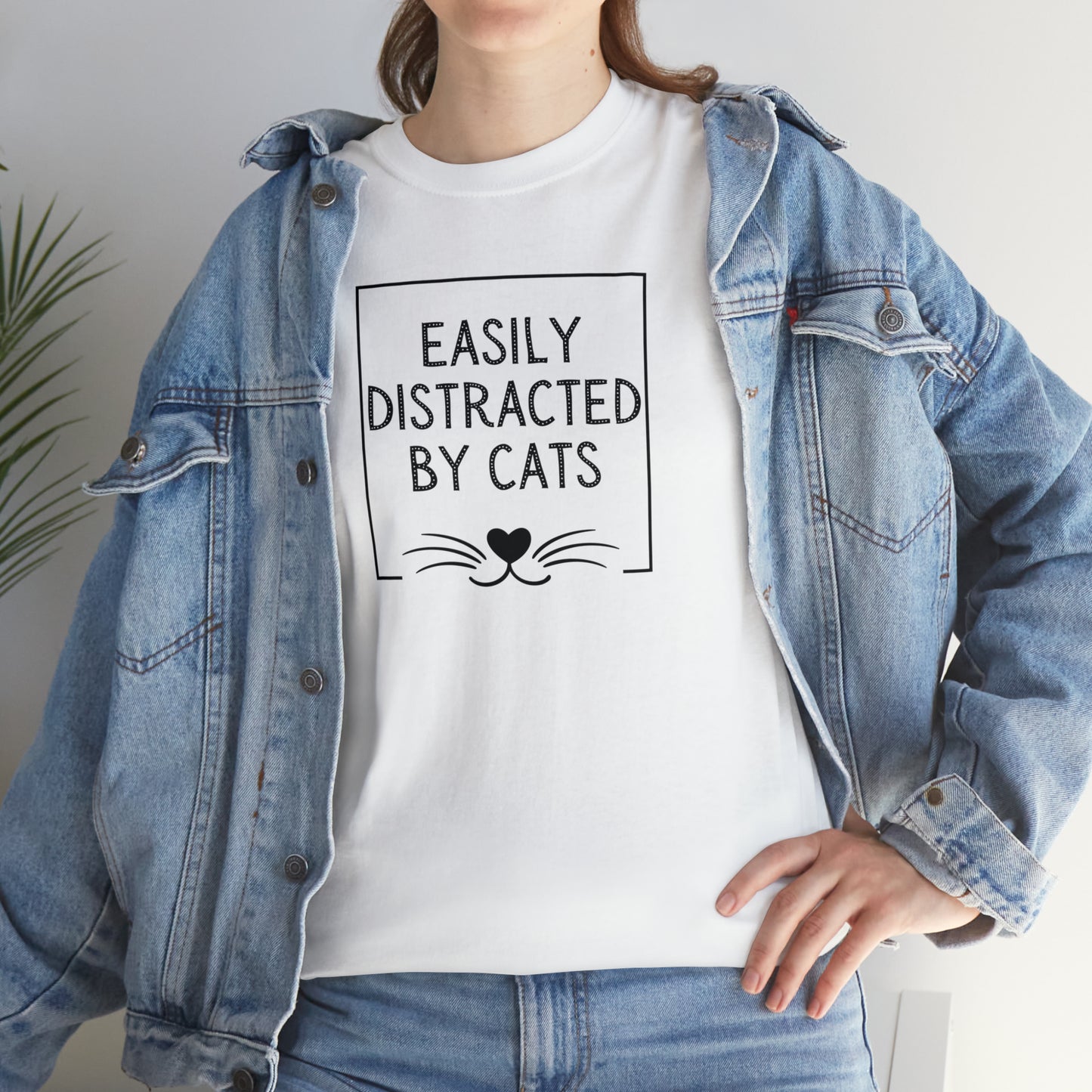 DISTRACTED BY CATS TEE-ALL PROCEEDS DONATED TO ANIMAL RESCUE!