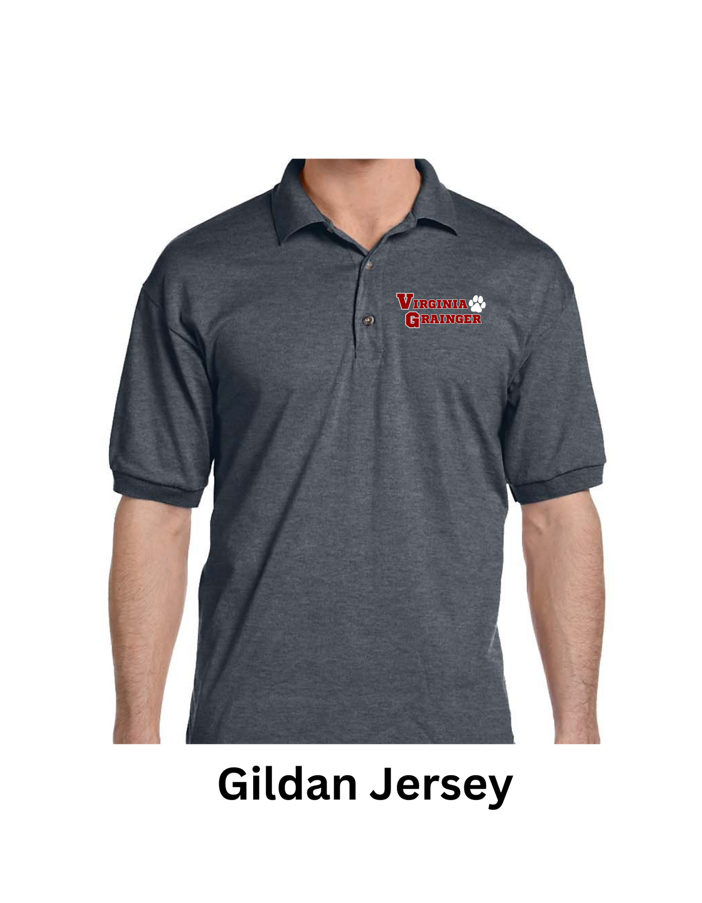 Men's Polo-Jersey-VG or OK Logo