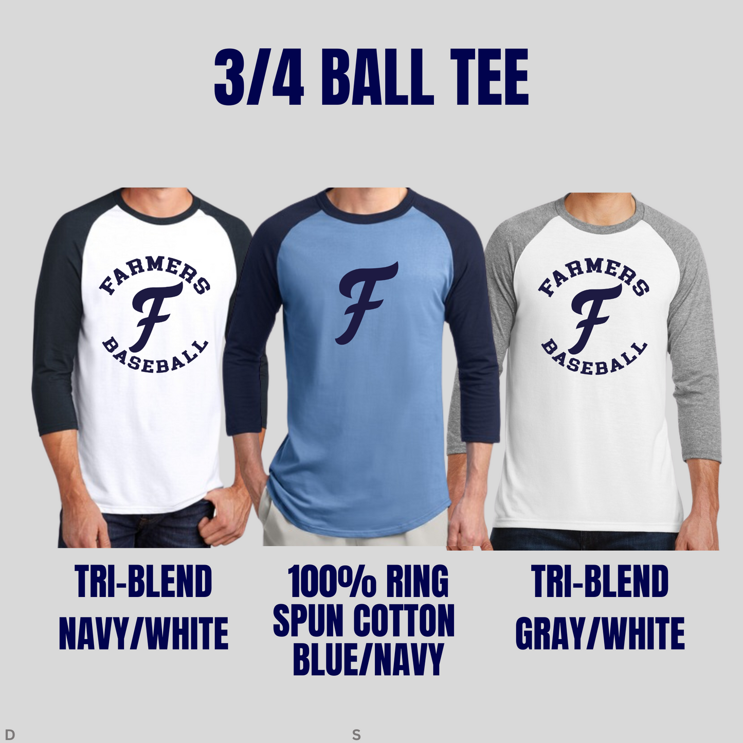 Farmers 3/4 Ball Tee