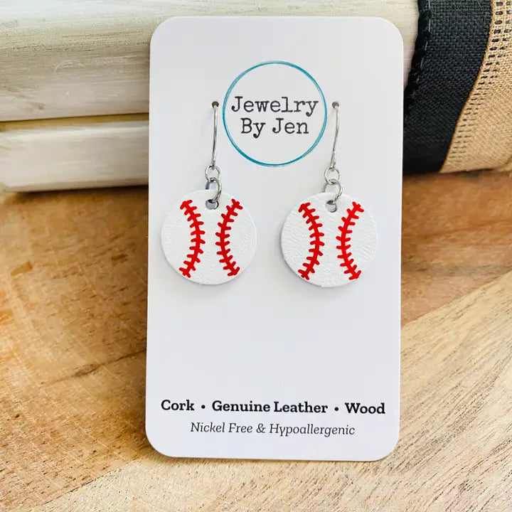 Baseball Earrings