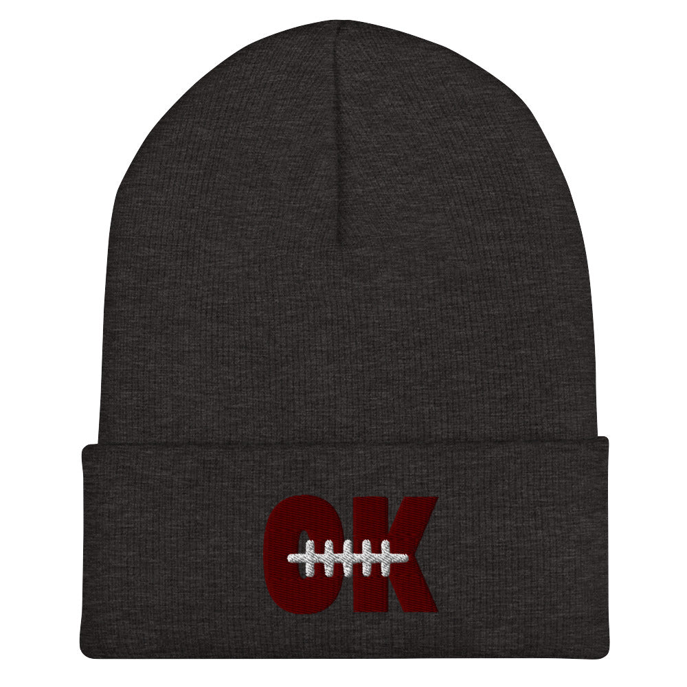 OK FOOTBALL Cuffed Beanie