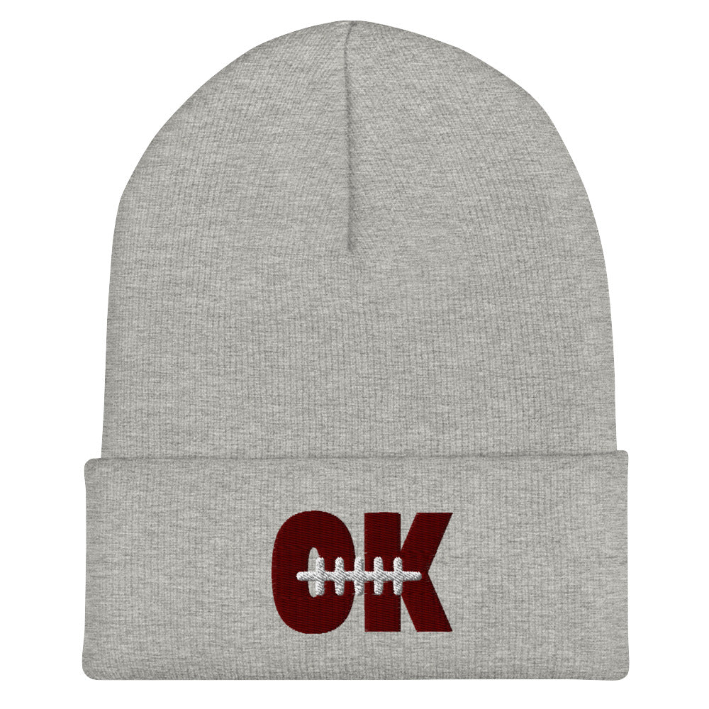 OK FOOTBALL Cuffed Beanie