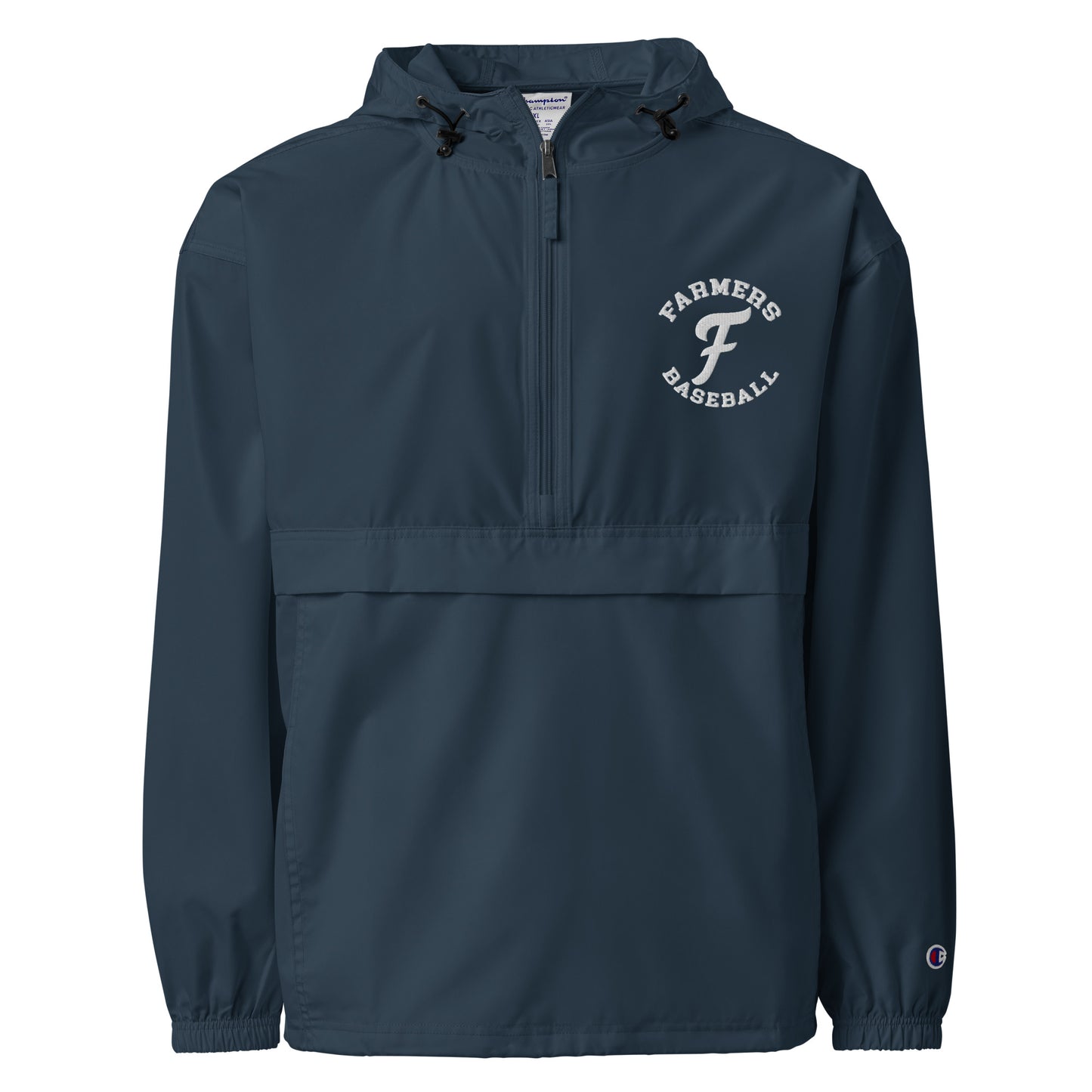 Farmers Baseball Embroidered Champion Packable Jacket