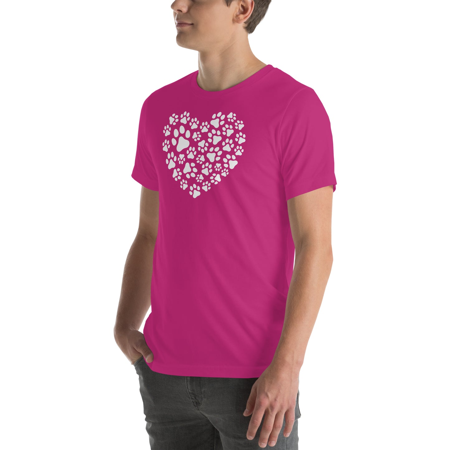 Paw Print Heart Unisex t-shirt