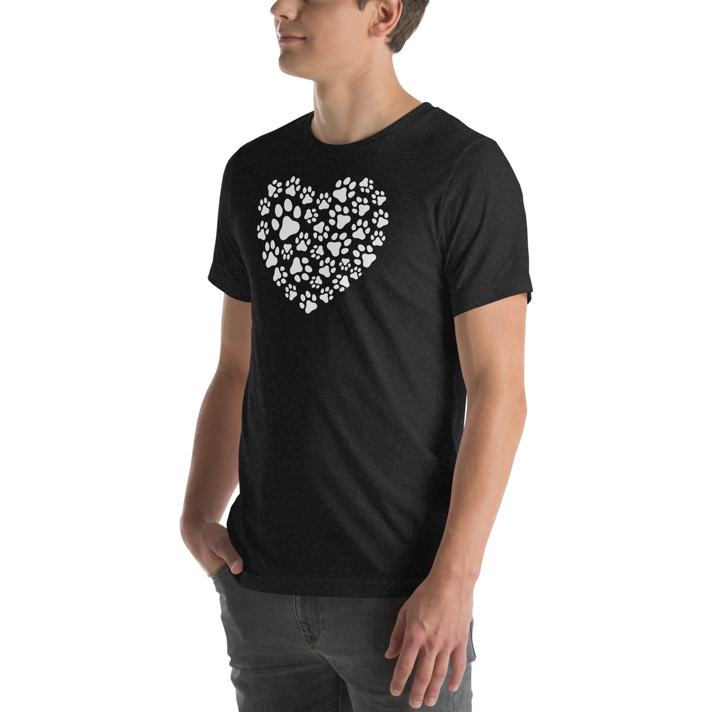 Paw Print Heart Unisex t-shirt