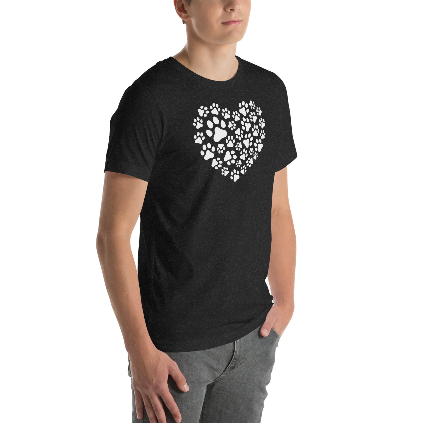 Paw Print Heart Unisex t-shirt