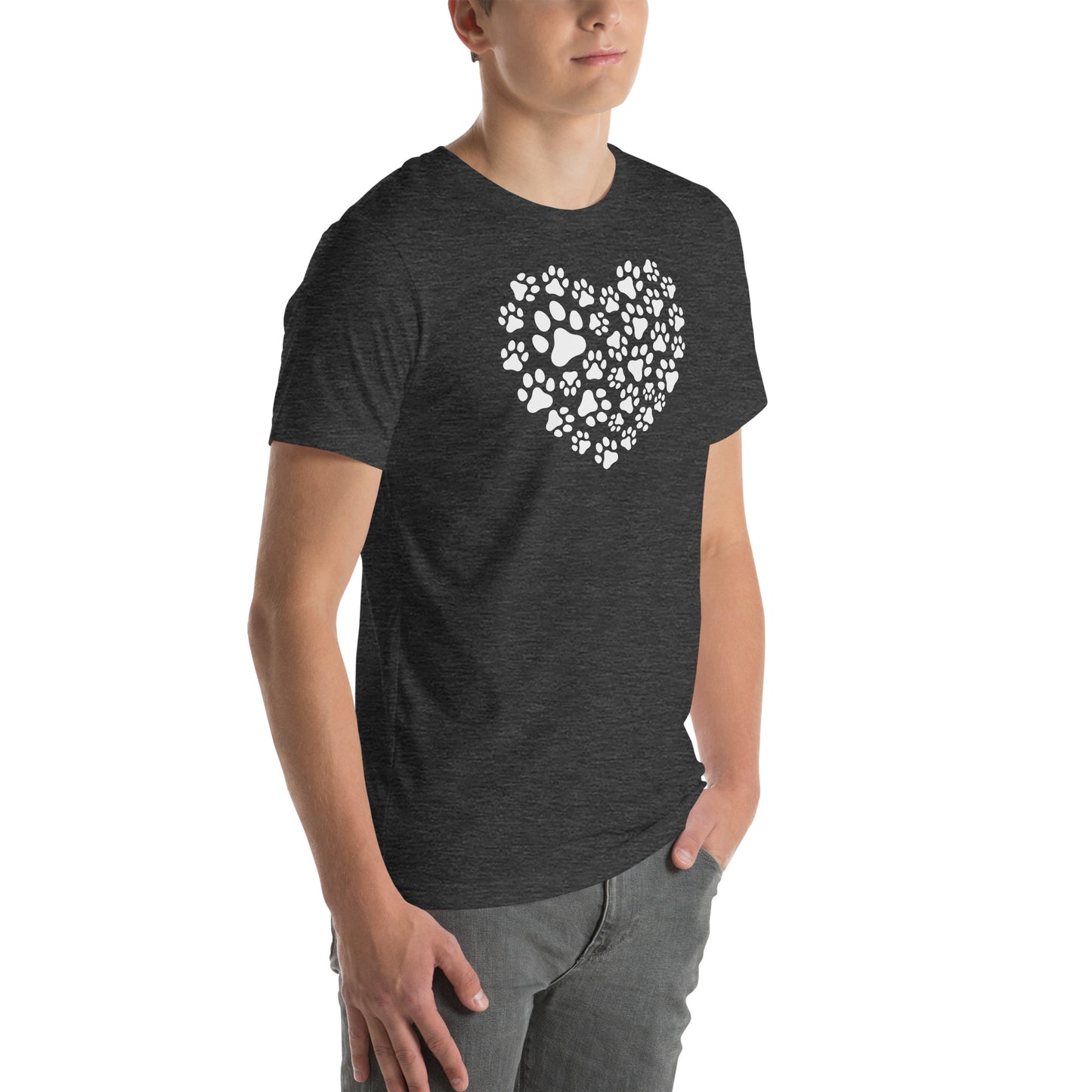 Paw Print Heart Unisex t-shirt