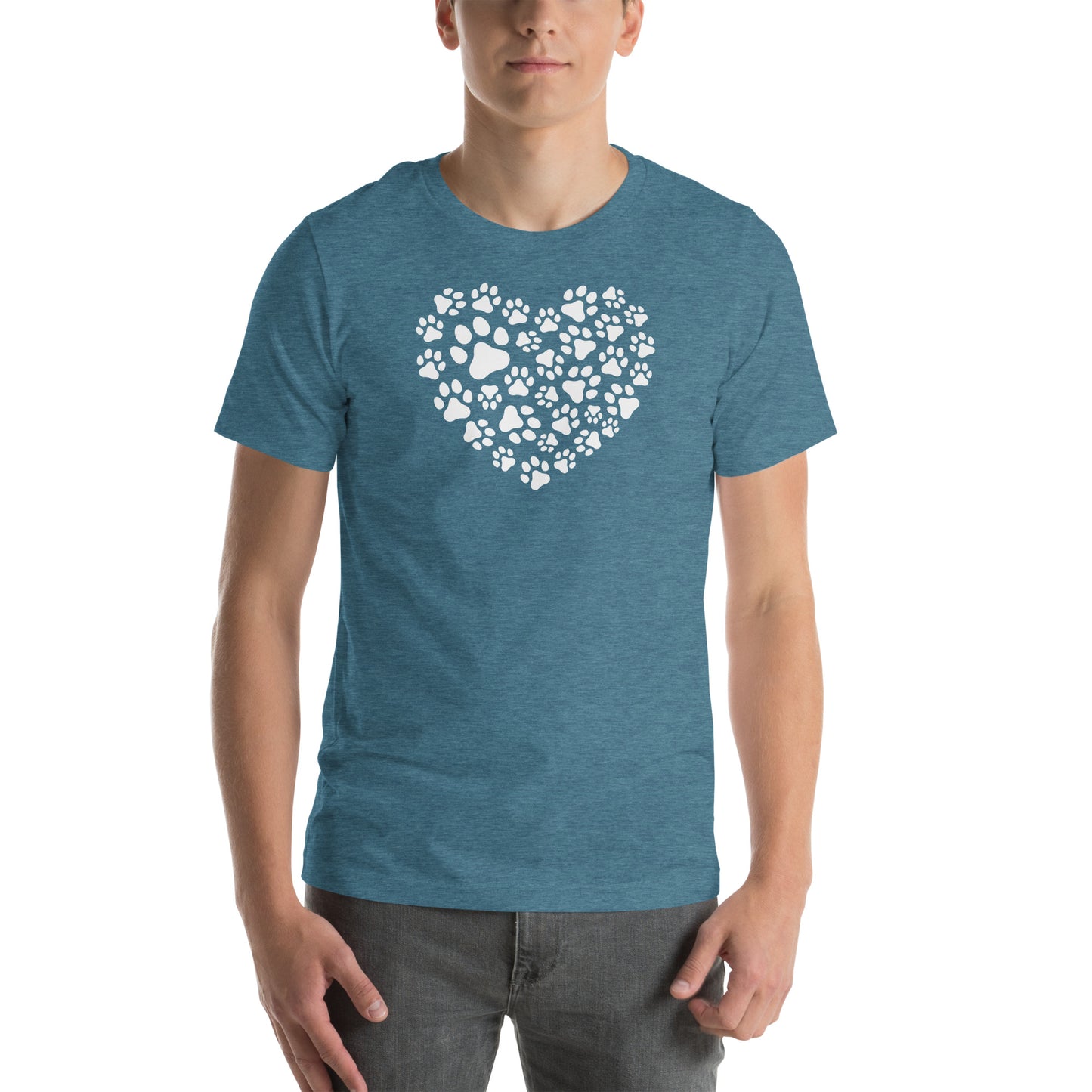 Paw Print Heart Unisex t-shirt