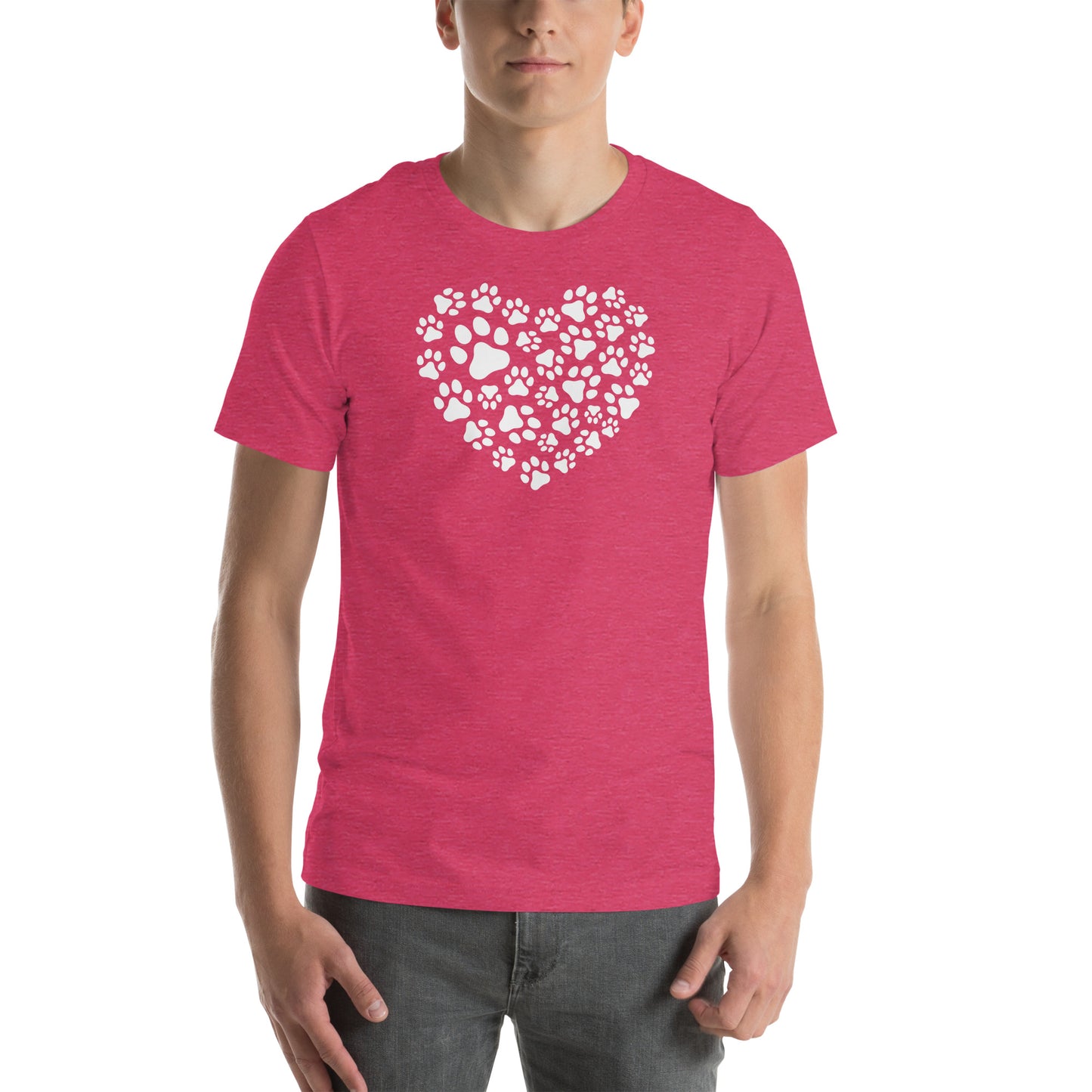 Paw Print Heart Unisex t-shirt