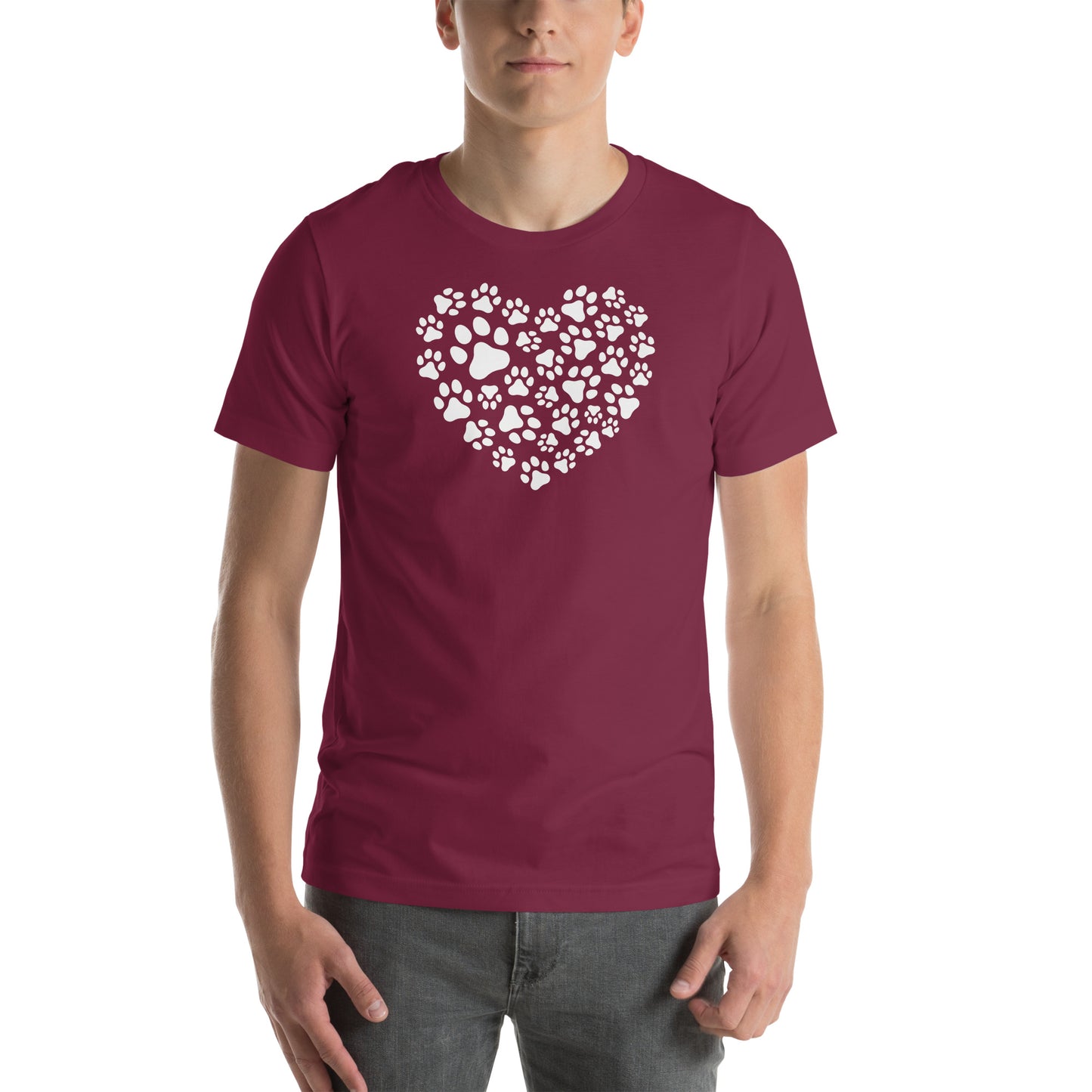 Paw Print Heart Unisex t-shirt