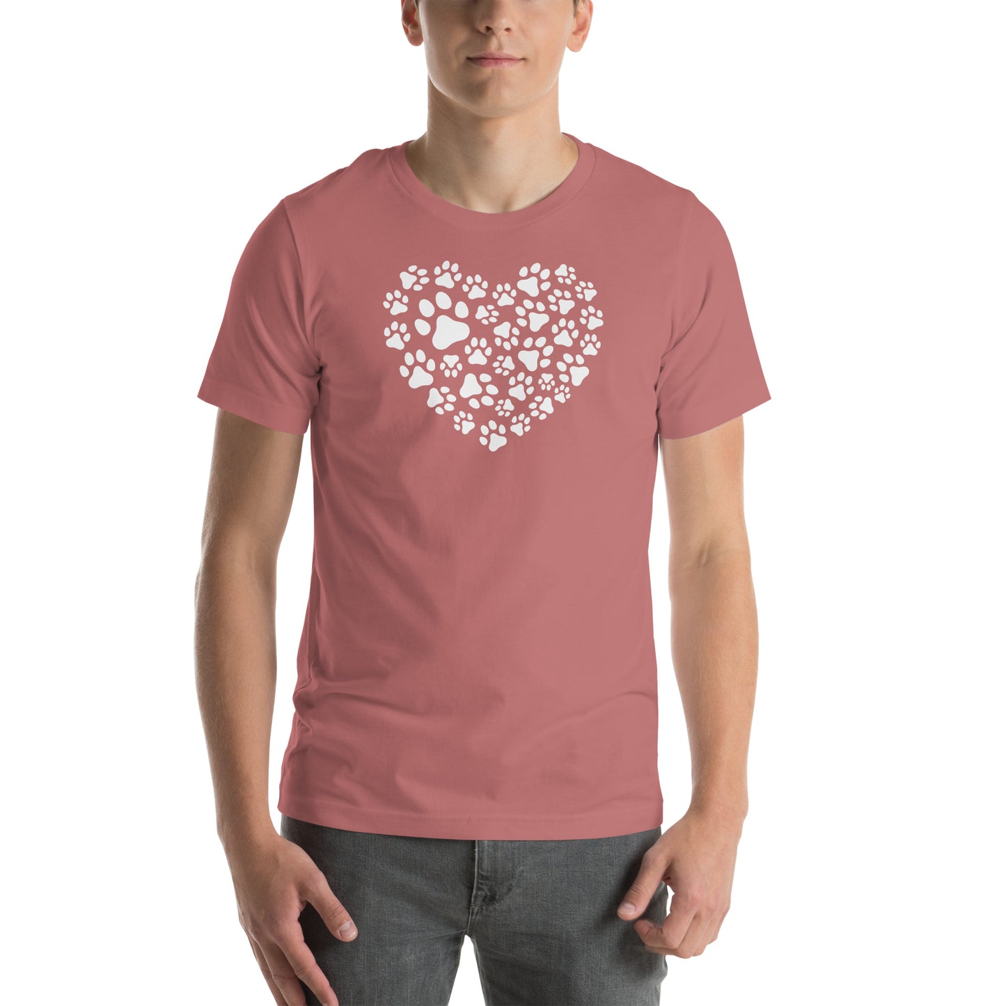 Paw Print Heart Unisex t-shirt