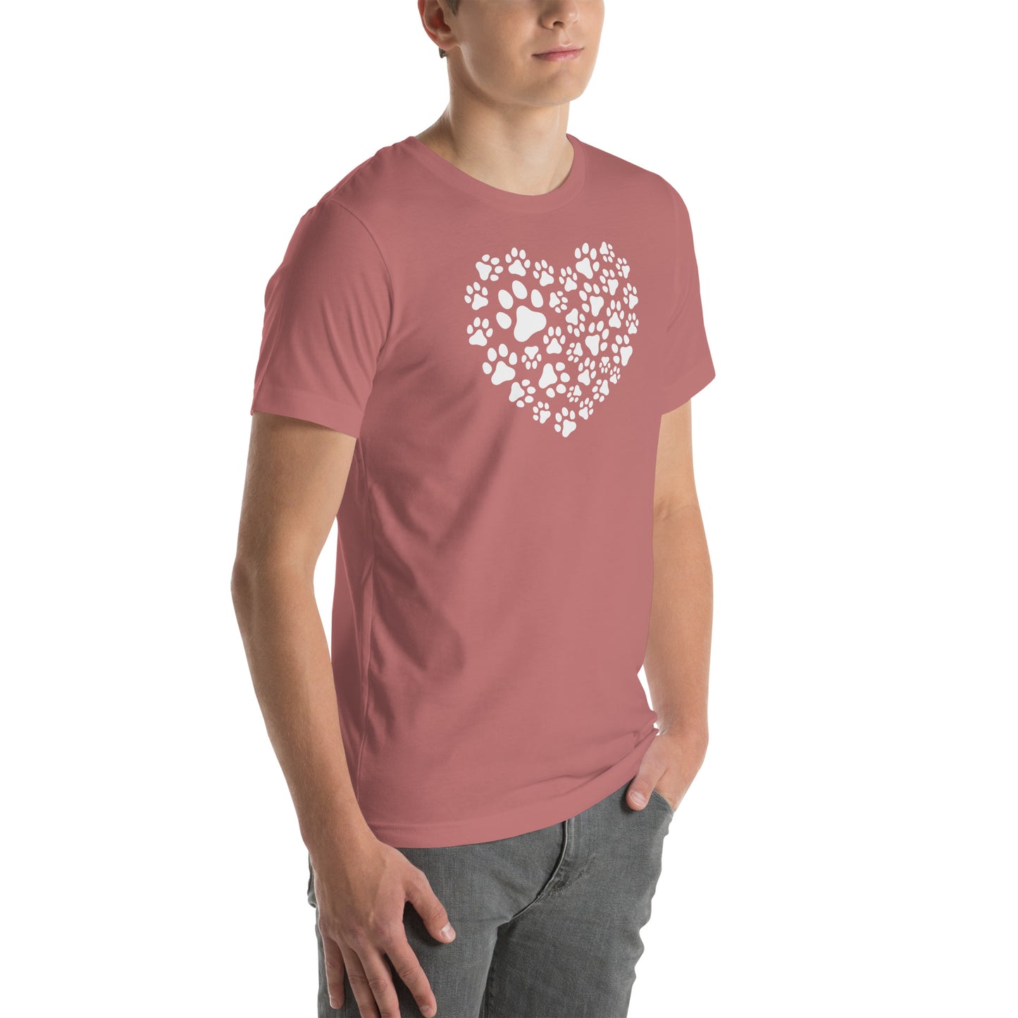 Paw Print Heart Unisex t-shirt