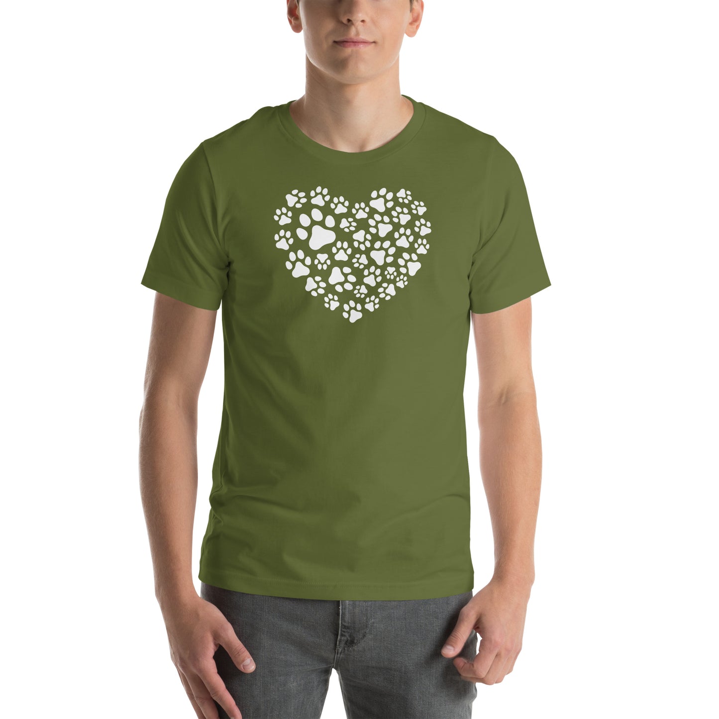 Paw Print Heart Unisex t-shirt